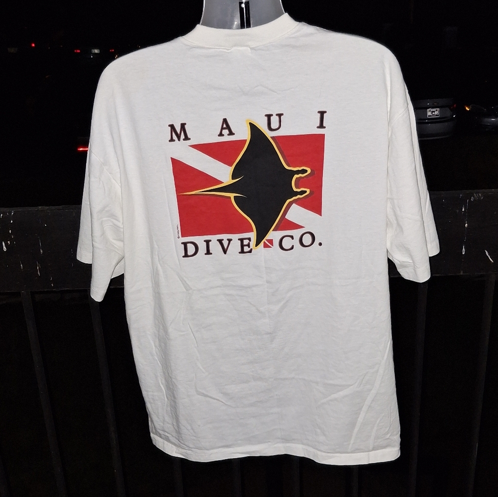 Vintage Single Stitch MAUI DIVE Co. T Shirt Size 2XL